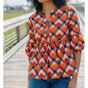 NEW MARIGOLD nevaeh blouse in spiced apple